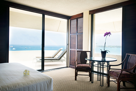 Upgrade to the Honeymoon Oceanfront Corner King Room