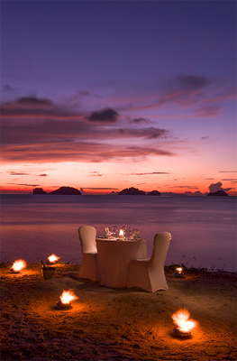 Romantic Dinner for Two on the Beach