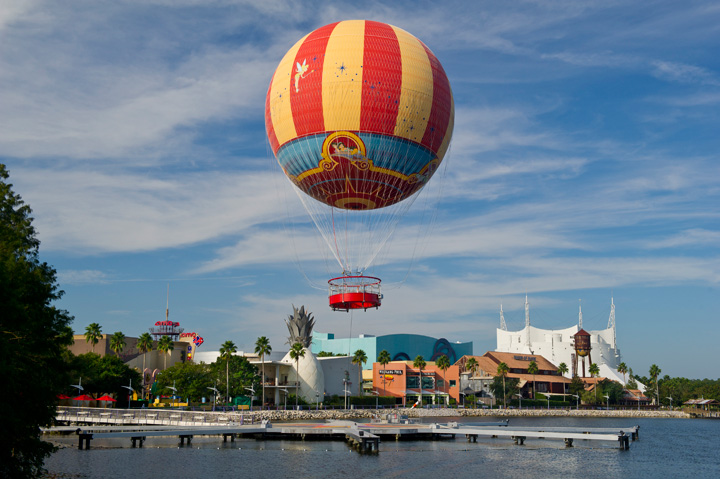 Characters in Flight Hot Air Balloon