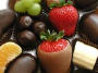 Tray of Hand-Dipped Chocolate Fruits