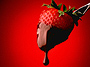 Strawberries Covered in Delicate Chocolate